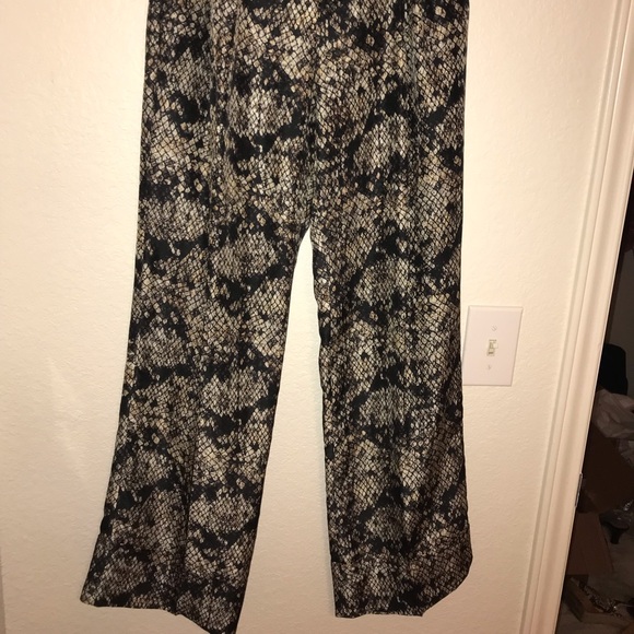 Theory Silk Snakeskin Print Pants - Picture 4 of 8